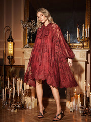 Orinda Long Sleeve Floral Lace Dress