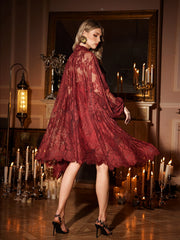 Orinda Long Sleeve Floral Lace Dress