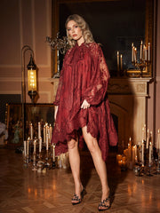 Orinda Long Sleeve Floral Lace Dress