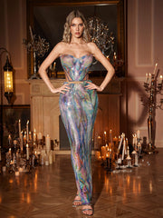 Orville Ombre Sequin Skirt Set