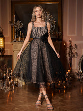 Ottilia Square Neck Lace Midi Dress