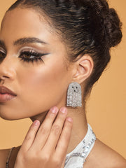 Ozzar Rhinestone Ghost Earrings