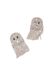 Ozzar Rhinestone Ghost Earrings