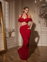 Paelyth Off Shoulder Cutout Ruched Skirt Set