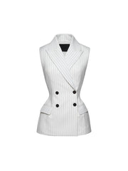 Plthrion Button Up Stripe Blazer