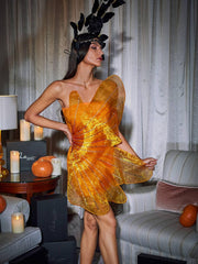 Posie Butterfly Rhinestone Mini Dress