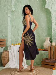 Rayya Sunflower Sequin Swimwear Two Piece Set