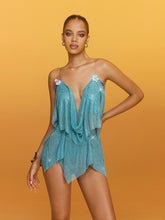 Rehan Flower Chainmail Skirt Set