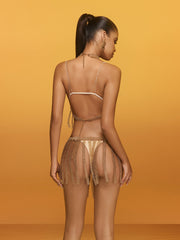 Renate Fringe Body Chain Skirt Set