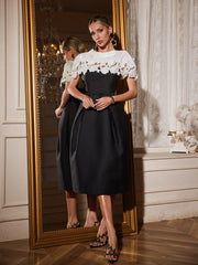 Reyra Floral Cutout Midi Dress