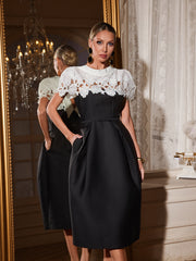 Reyra Floral Cutout Midi Dress