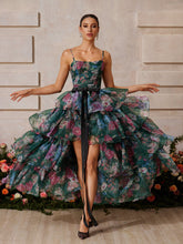 Rhyveth Spaghetti Floral Printed Skirt Set