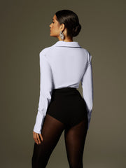 Rowayda Long Sleeve Button Up Shorts Set