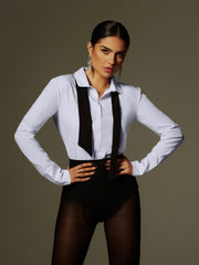 Rowayda Long Sleeve Button Up Shorts Set