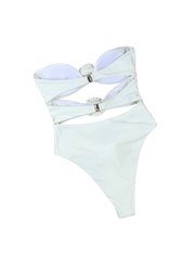 Rox Strapless Flower One Piece Swimsuit