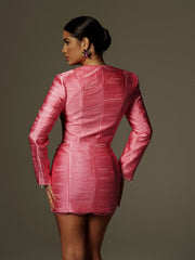 Sagebrush Long Sleeve Button Up Blazer Set