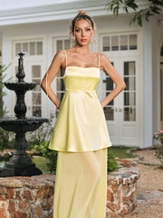 Vaeltrix Spaghetti Mesh Maxi Dress