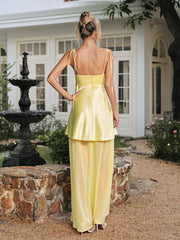 Vaeltrix Spaghetti Mesh Maxi Dress