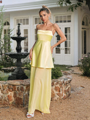 Vaeltrix Spaghetti Mesh Maxi Dress