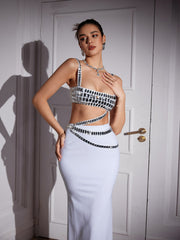 Siouxsie Rhinestone Skirt Set