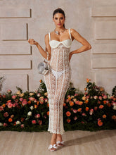 Synthara Spaghetti Knitted Midi Dress