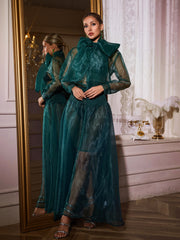 Uaelyvira Bow Mesh Skirt Set