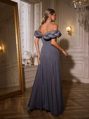 Ualdrex Off Shoulder Twisted Maxi Dress