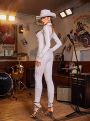 Ulrich High Neck Embellished Jumpsuit