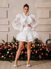 Vexon Ruffle Heart Skirt Set