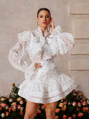 Vexon Ruffle Heart Skirt Set