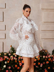 Vexon Ruffle Heart Skirt Set