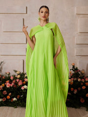 Xexmir Sleeveless Draped Maxi Dress