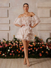 Xyrisza Off Shoulder Ruffle Mini Dress