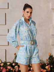 Zaelyra Floral Printed Shorts Set