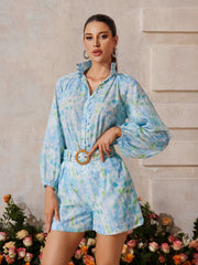 Zaelyra Floral Printed Shorts Set