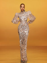 Zylar Long Sleeve Embellished Maxi Dress