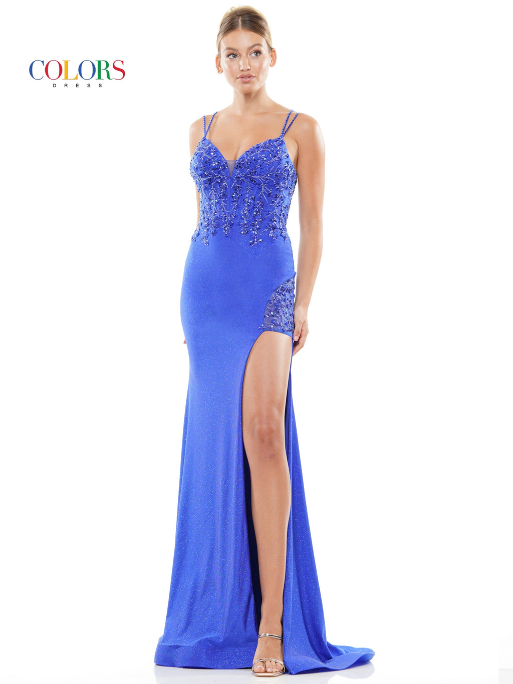 Colors 3095 Prom Long Fitted Formal Dress