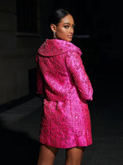 Aanya Jacquard Floral Blazer