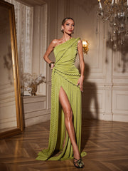 Agrippa One Shoulder Split Maxi Dress