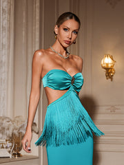 Agueda Strapless Cutout Bandage Dress