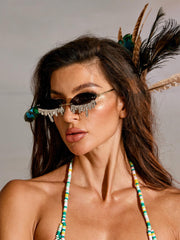 Airlie Teardrop Crystal Sunglasses