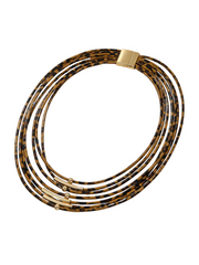 Akantha Multi Layered Leopard Necklace