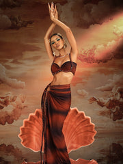 Akihito Spaghetti Ruched Skirt Set