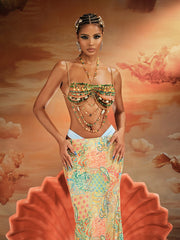 Akshay Gemstone Beaded Bralette