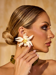 Bexiron Rhinestone Flower Earrings