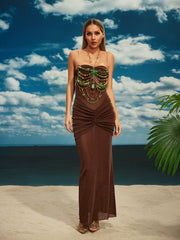 Castro Gemstone Beaded Bralette