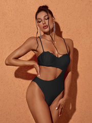 Codi Cutout One Piece Swimsuit In Black