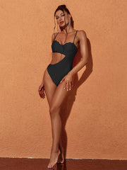 Codi Cutout One Piece Swimsuit In Black