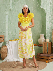 Cornelius Flower Swimwear Two Piece Set