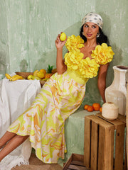 Cornelius Flower Swimwear Two Piece Set